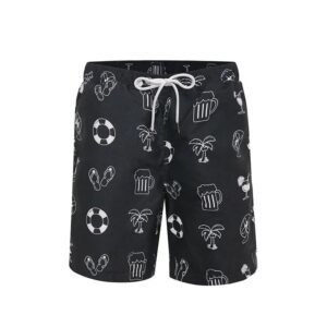 China Selected Vacation Style Black Shorts