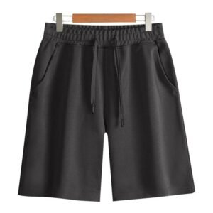 China Selected Simple and Casual Style Black Shorts