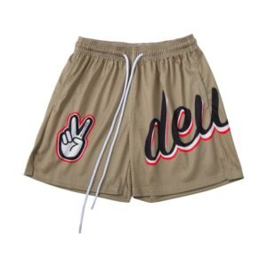 China Selected trendy brand khaki shorts