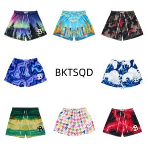 BKTSQD trendy brand printed shorts