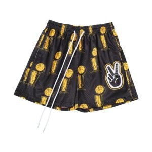 China Selected Basketball Style Black Shorts