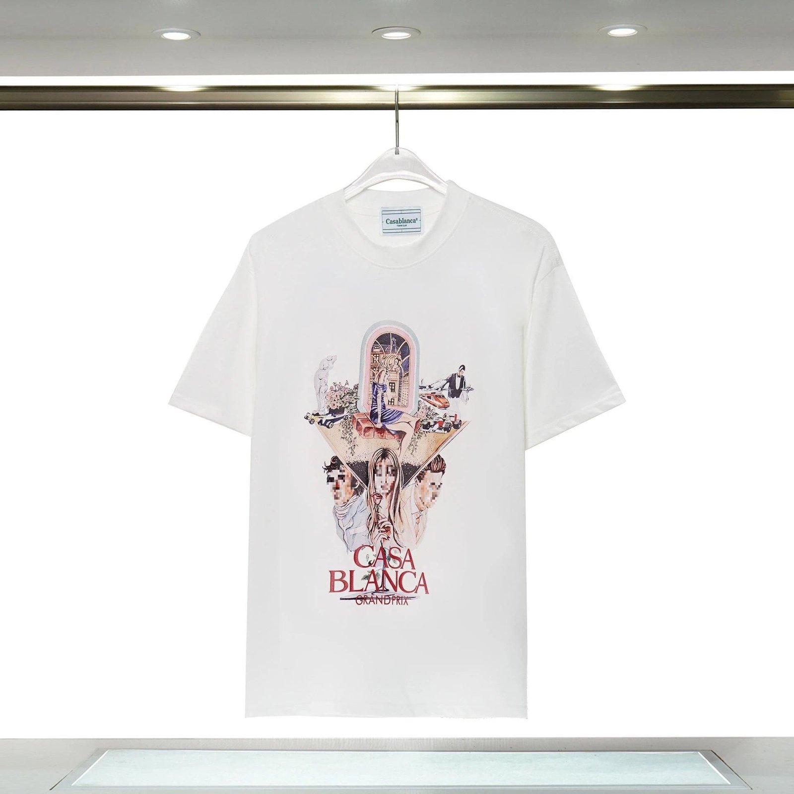 Casablanca Grand Prix Printed White T-shirt