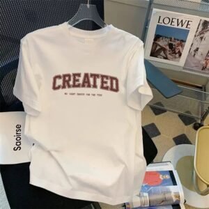 China Selected letter white T-shirt.