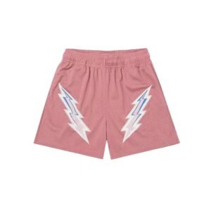 China Selected Lightning Print Pink Shorts