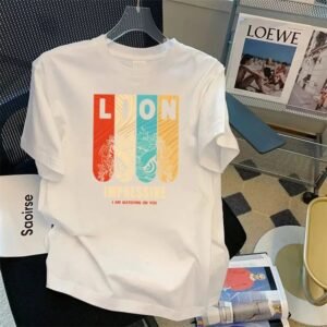 China Selected letter-printed white T-shirt