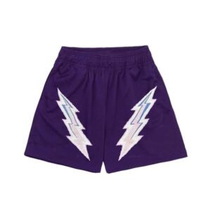 China Selected Lightning Tide Purple Shorts