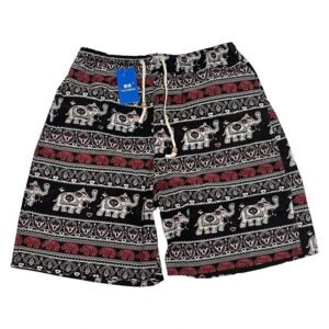China Selected Elephant Print Casual Shorts