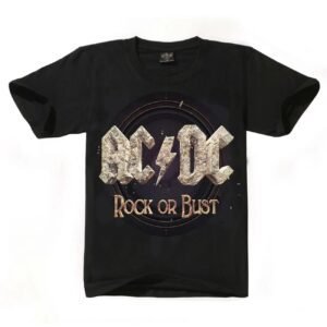 AC/DC Rock Style Black T-shirt