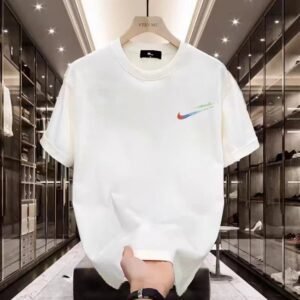 Nike Rainbow Logo Simple White T-shirt