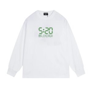 Balenciaga digital-style white T-shirt