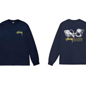 Stussy Skull Print Dark Style Long-sleeve