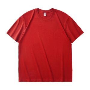 China Selected basic simple red T-shirt