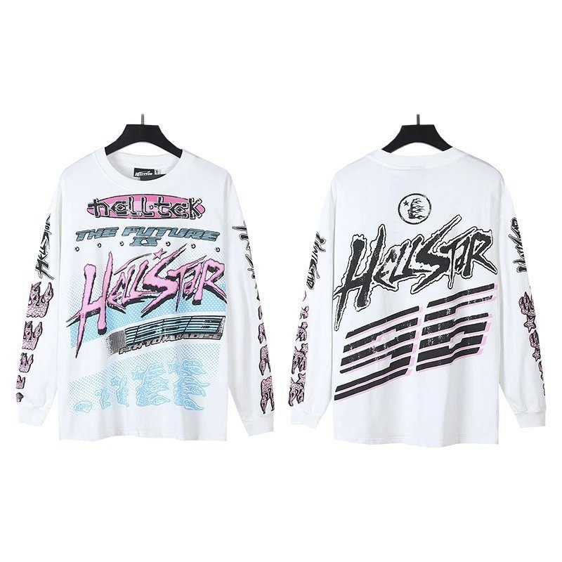 Hellstar Graffiti Trendy Cool White Sweatshirt