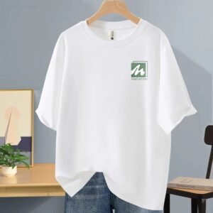 China Selected simple style white T-shirt