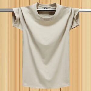 China Selected simple style light gray T-shirt