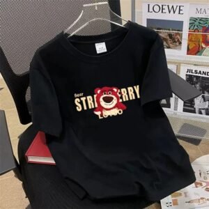 China Selected bear-style black T-shirts