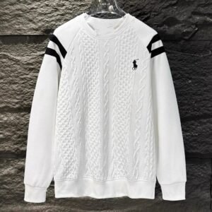 Ralph Lauren knitted retro white sweatshirt