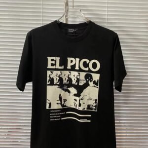 China Selected EL PICO style black T-shirt