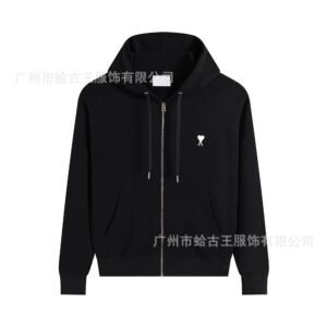AMI Love Minimalist Style Zip-up Jacket