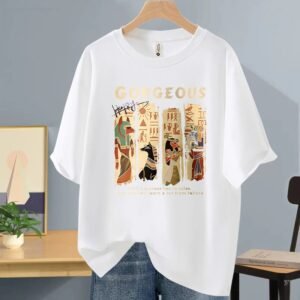 China Selected Egyptian-style white T-shirt