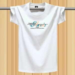 China Selected printed white T-shirt