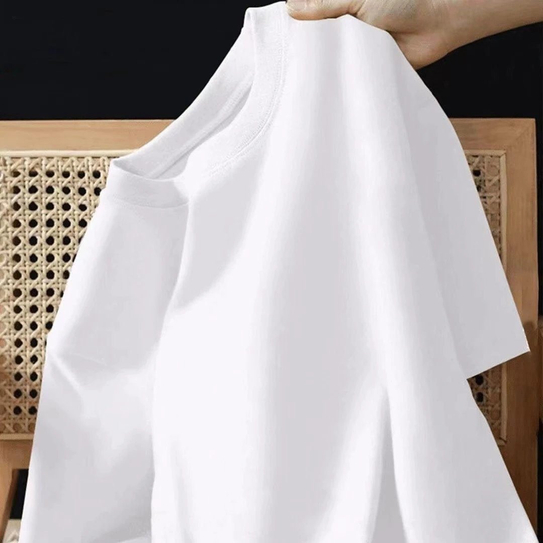 China Selected simple style white T-shirt