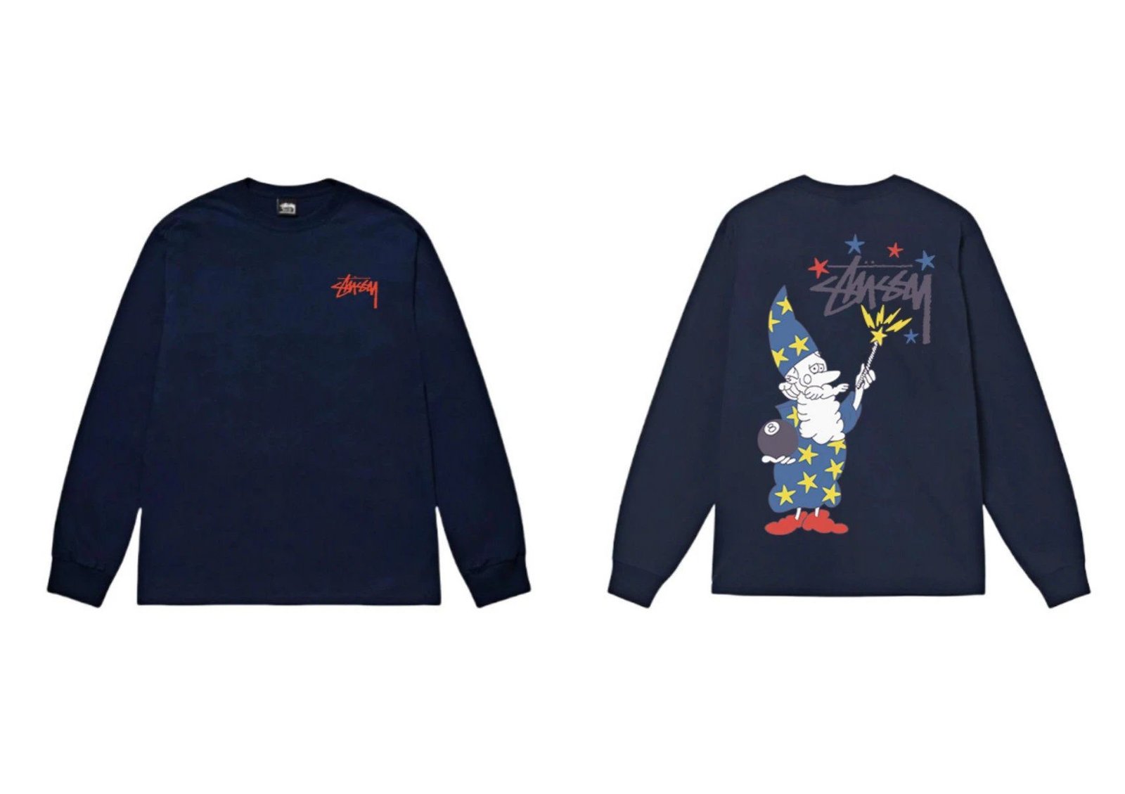 Stussy Wizard Series Dark Style Long-sleeve