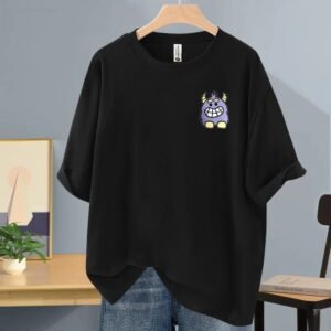 China Selected cartoon-style black T-shirts