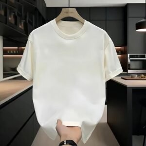 YZEE.MC basic simple white T-shirt