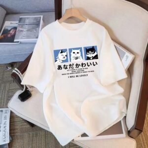 China Selected cat Japanese style T-shirt