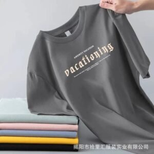 China Selected casual style gray T-shirt