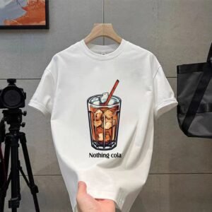 China Selected white T-shirt with Coke pattern.