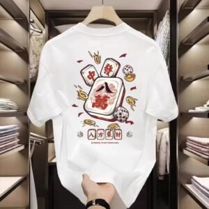 China Selected Mahjong - style white T - shirts