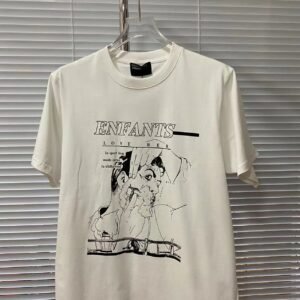 Children Love Ber Simple Style White T-shirt