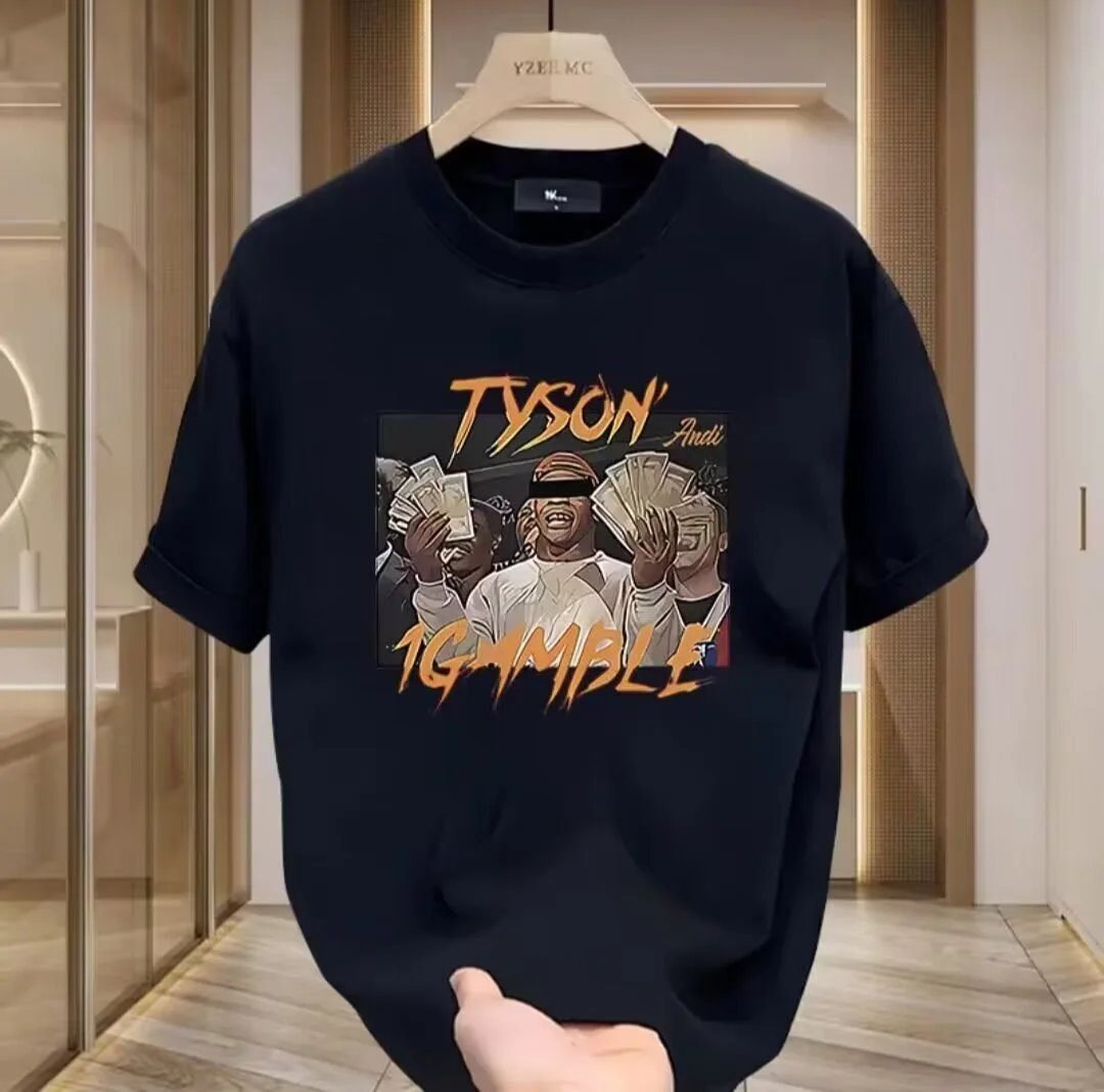 China Selected printed black T-shirt.