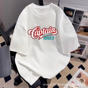 China Selected printed white short sleeves