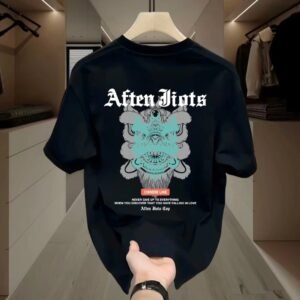 Aften Jiots Chinese-style black T-shirt