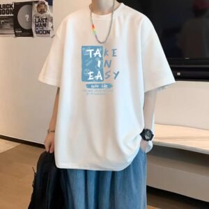 China Selected simple-style white T-shirt