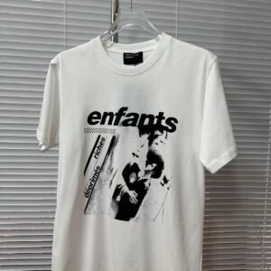 China Selected black and white printed short sleeves