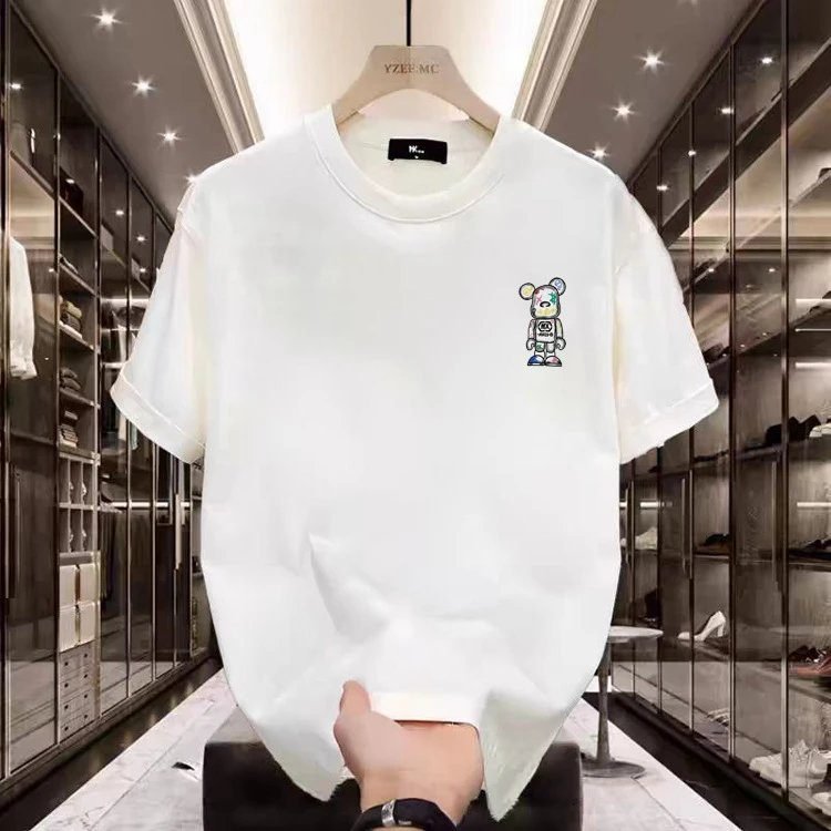 YZEE-MC Cartoon Trendy Brand White T-shirt