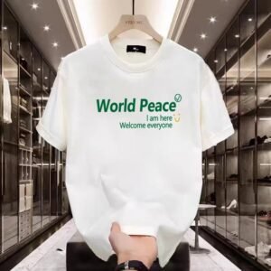 YZEE-MC Peace Series White T-shirt