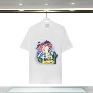 Casablanca Printed Trendy White T-shirt