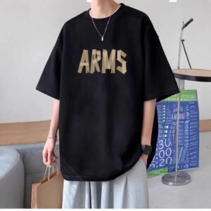 China Selected ARMS series black T-shirts