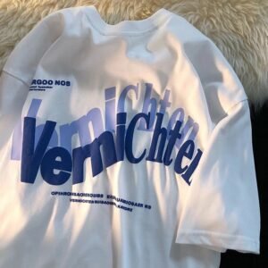 China Selected letter print white T-shirt