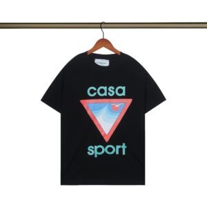 Casablanca - printed casual - style black T - shirt