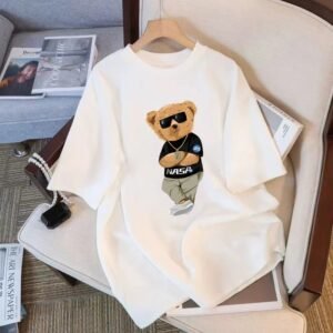 China Selected Bear Trend Brand White T-shirt