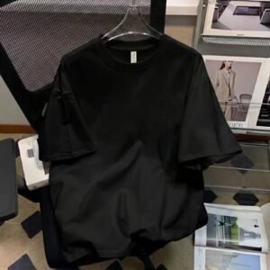 China Selected basic black T-shirts
