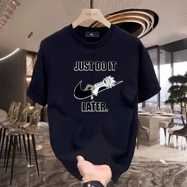 China Selected trendy black T-shirt