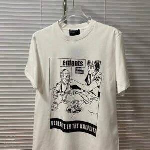 China Selected short-sleeved shirts in black-and-white comic style