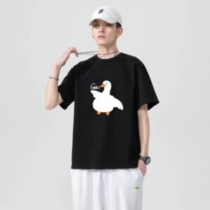 China Selected cartoon black T-shirt